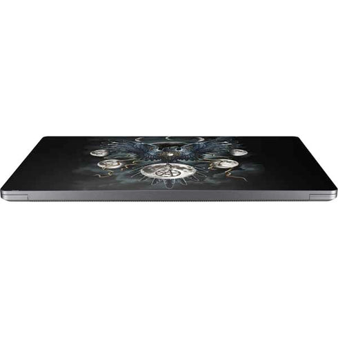Crow and Moon Phases by Sarah Richter Universal Laptop 11in (8.8 x 6.2in) Skin